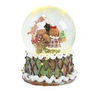 Taman Christmas Snow Globe, Gingerbread Man Musical Snowglobe Lighted Christmas Decorations Tabletop Home Décor(No Auto Snowflake)