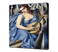 tamara de lempicka la musicienne - Wall Art - Canvas Print On A Wooden Frame - Perfect Picture For Wall Decoration