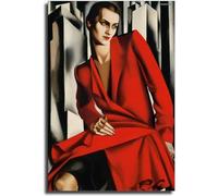 Tamara de Lempicka Mrs. Bush Poster Portrait Canvas Painting Modern Wall Art Tamara De Lempicka Print Home Decor Picture 40x60cm Unframed