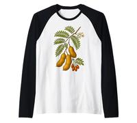Tamarind Botanical Illustration Raglan Baseball Tee