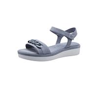 Tamaris 1-1-28267-30 Women's Trainers Flat Sandal, Lt Blue Suede, 9.5 UK