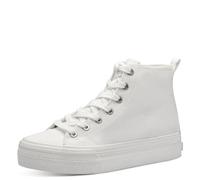 Tamaris 1-25204-42 Women's Trainers Mid Calf Boot, Plain White, 7.5 UK