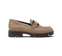 Tamaris 24722-43 Women's Beige Suede Leather Moccasin Loafer Casual Shoes