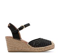 Tamaris Women’s espadrilles with wedge heel black 5 UK