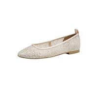 Tamaris Women's 1-22123-44 Ballerina, Ivory Glam, 6 UK