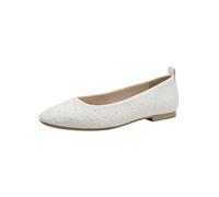 Tamaris Ballerina Women's Vegan Elegant, Pearl, 5 UK