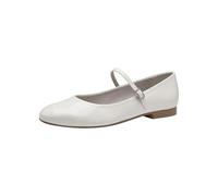 Tamaris Ballerina Women's Vegan Elegant, White (White Patent), 4 UK