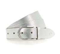 Tamaris Belt Leather 90 cm silver colored