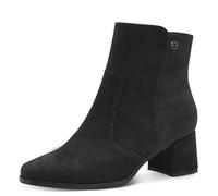 Tamaris Comfort Women’s Ankle Boots with Heel Leather Block Heel , Black Suede, 5 UK