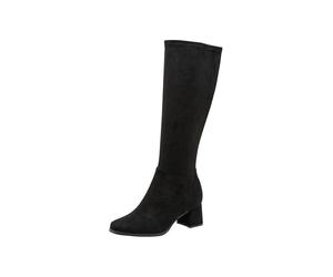 Tamaris Comfort Women’s Boots with Block Heel Square Toe, Black, 4 UK