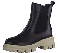 Tamaris Comfort Women's 8-85415-41 Leather Comfort Fit Interchangeable Footbed Slip-On Ankle Boots Everyday Shoes Chelsea, Black (Black Nappa), 6 UK