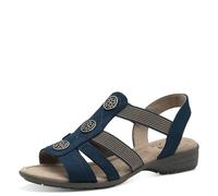 Jana Women’s Flat Sandals Summer Vegan, Navy, 4 UK