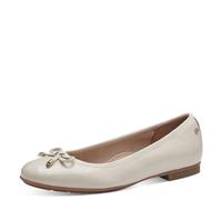 TAMARIS Women's 8-82102-42 Ballet Flat, Beige Gloss, 6.5 UK