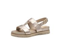 Tamaris Women's Comfort Damen Keilsandale Wedge Sandal, Light Gold, 5 UK