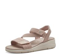 Tamaris Comfort Women’s Flat Sandals with Velcro Vegan, Rose, 4 UK