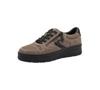 Tamaris Comfort Women’s Flat Sneakers Lace-Up with Zip, Taupe, 6,5 UK