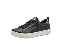 Tamaris Women's Comfort Damen Sneaker Flach mit Reißverschluss Freizeit, Black, 6.5 UK