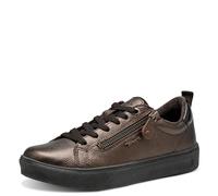 Tamaris Comfort Women’s Flat Sneakers with Zip Casual, Bronze, 7,5 UK