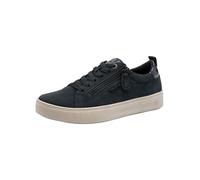 Tamaris Comfort Women’s Flat Sneakers with Zip Casual, Navy Suede, 5 UK