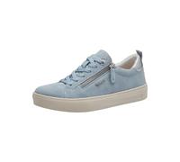 Tamaris Comfort Women’s Flat Sneakers with Zip Casual, Sky Suede, 3,5 UK