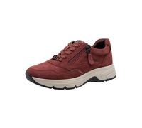 Tamaris Comfort Women’s Flat Sneakers with Zip Water-Repellent, Bordeaux, 6,5 UK
