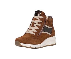 Tamaris Comfort Women’s High Sneakers Suede Wedge Heel Comfort Fit