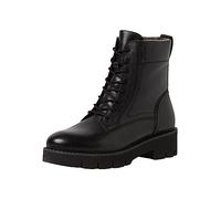Tamaris Comfort Women’s Lace-Up Ankle Boots Leather Platform Comfort Fit , Black Nappa, 4 UK