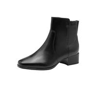 Tamaris Comfort Women’s Leather Ankle Boots Low Heel, Black, 6,5 UK