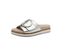 Tamaris Comfort Women’s Leather Mules Elegant, Silver, 7,5 UK