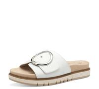 Tamaris Comfort Women’s Leather Mules Elegant, White Nappa, 7,5 UK