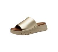 Tamaris Comfort Women’s Leather Platform Mules, Lt Gold, 7,5 UK