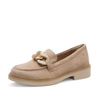 Tamaris Comfort Women’s Leather Slip-Ons Elegant, Beige Suede, 7,5 UK