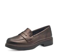 Tamaris Comfort Women’s Leather Slip-Ons Elegant, Bronze, 5 UK