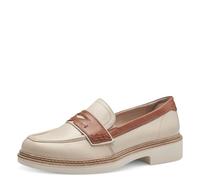 Tamaris Comfort Women’s Leather Slip-Ons Elegant, Ivory Comb, 5 UK