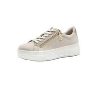 Tamaris Comfort Women’s Platform Sneakers with Zip Low Top, Beige Nubuk, 5 UK