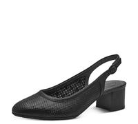 Tamaris Comfort Women’s Slingback Pumps Leather Elegant, Black, 5 UK