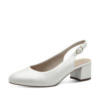 Tamaris Comfort Women’s Slingback Pumps Leather Elegant, Pearlized, 6 UK