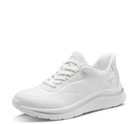 Tamaris Comfort Women’s Step-In Flat Sneakers Slip-On Sporty, White, 6,5 UK