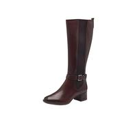 Tamaris Comfort Women’s Tall Boots with Heel with Zip Elegant , Chestnut, 6,5 UK