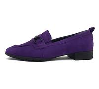 Tamaris Comfort Women's 8-84205-41 Komfortable Mehrweite Bequemschuh Damenschuh mit Kette Alltagsschuhe Business Loafer, Purple Nubuk, 4 UK