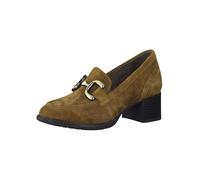 Tamaris Comfort Women's 8-84309-41 Komfortable Mehrweite Bequemschuh Damenschuh mit Kette Alltagsschuhe Business Closed-Toe Pumps, Camel Suede, 10 UK