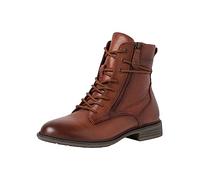 Tamaris Comfort Women's 8-85102-41 Leather Comfort Fit Interchangeable Footbed Classic Side Zip Ankle Boots, Cognac, 8.5 UK