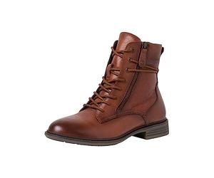 Tamaris Comfort Women's 8-85102-41 Leather Comfort Fit Interchangeable Footbed Classic Side Zip Ankle Boot, Cognac, 5 UK