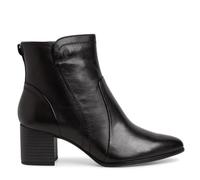 Tamaris Comfort Women's 8-85310-41 Leather Comfort Fit Interchangeable Footbed Elegant Lace Heel Boots Simple Ankle, Black, 7.5 UK