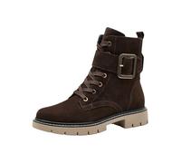 Tamaris Comfort Women's Lace Boot Flat 8-85106-43 Fashion, Mocca Struct, 4 UK