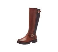 Tamaris Comfort Women's Long Boot Flat 8-85600-43, Cognac, 6.5 UK