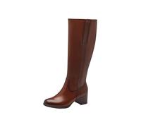 Tamaris Comfort Women's Long Boot Heel 8-85504-43, Cognac, 7 UK