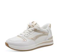 Tamaris Comfort Women's Low 8-83737-46 Trainers, White/Gold, 37 EU