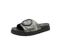 Tamaris Comfort Women's Mule MultiAdjustable Platform, Black Snake, 37 EU