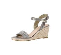 Tamaris Damen Damen 1-1-28360-28 724 39, Heeled Sandal, EMERALD PLEATS,